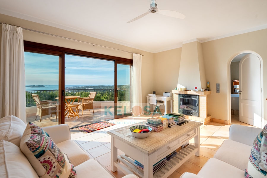 08 Kelosa Ibiza sunset Villa with sea view in Cala Tarida WM