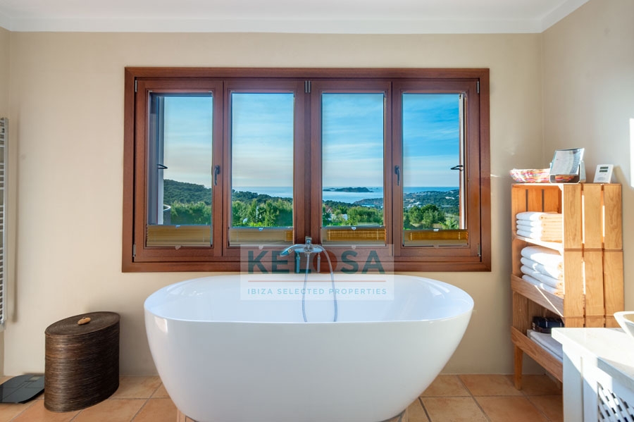 11 Kelosa Ibiza sunset Villa with sea view in Cala Tarida WM