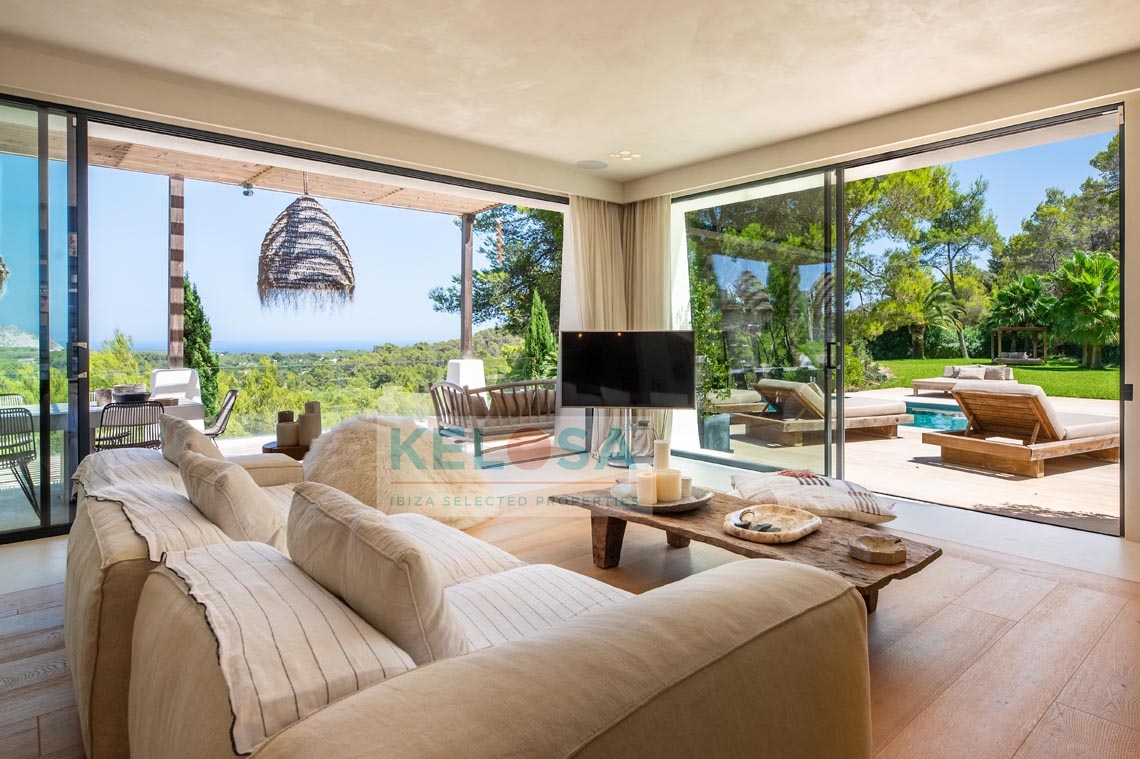 01 Kelosa Ibiza modern country villa with sea view San Carlos