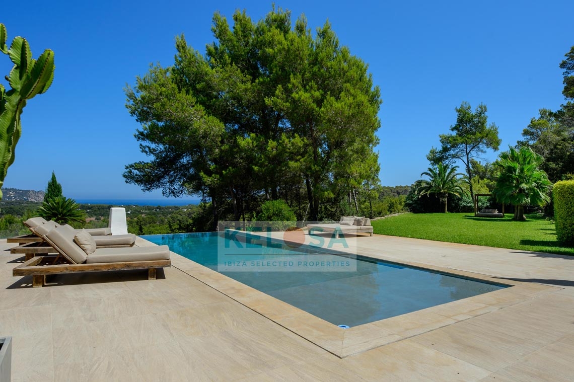02 Kelosa Ibiza modern country villa with sea view San Carlos