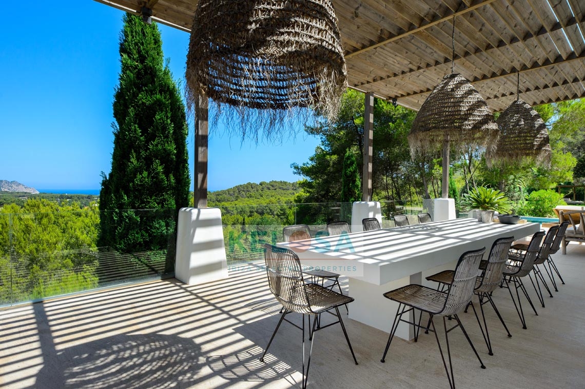 07 Kelosa Ibiza modern country villa with sea view San Carlos