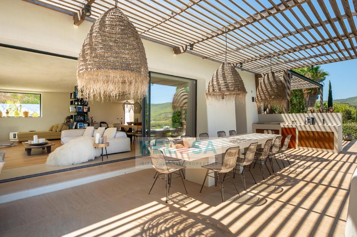 08 Kelosa Ibiza modern country villa with sea view San Carlos
