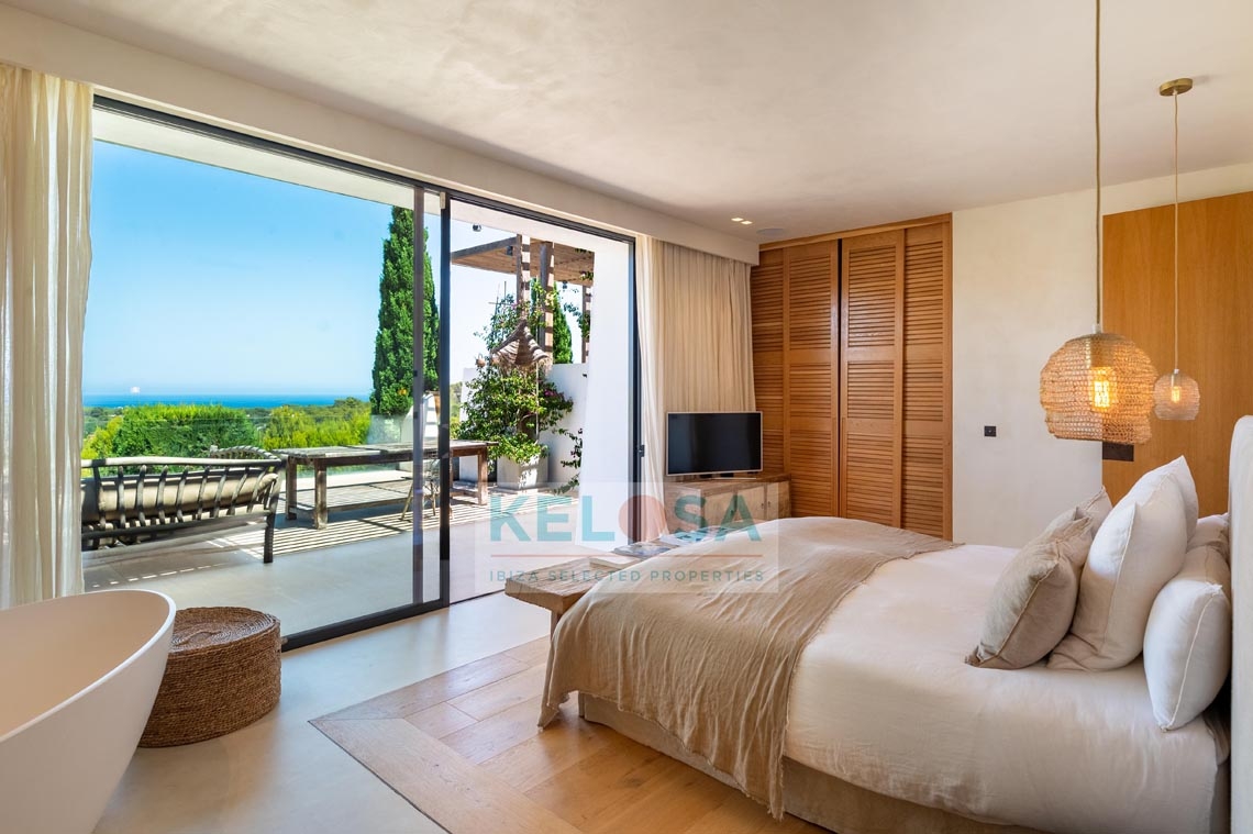16 Kelosa Ibiza modern country villa with sea view San Carlos