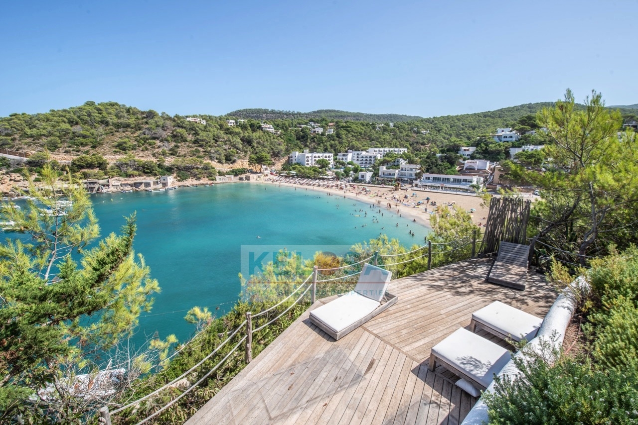 21 Kelosa Ibiza Mediterranean beach house first line sea Cala Vadella WM