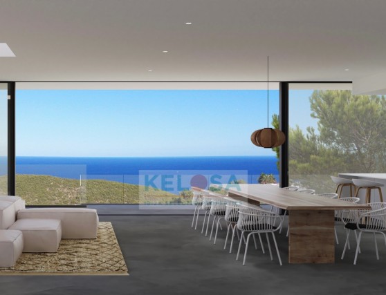03 Kelosa Ibiza Contemporary new built villa with sea view Roca Llisa WM